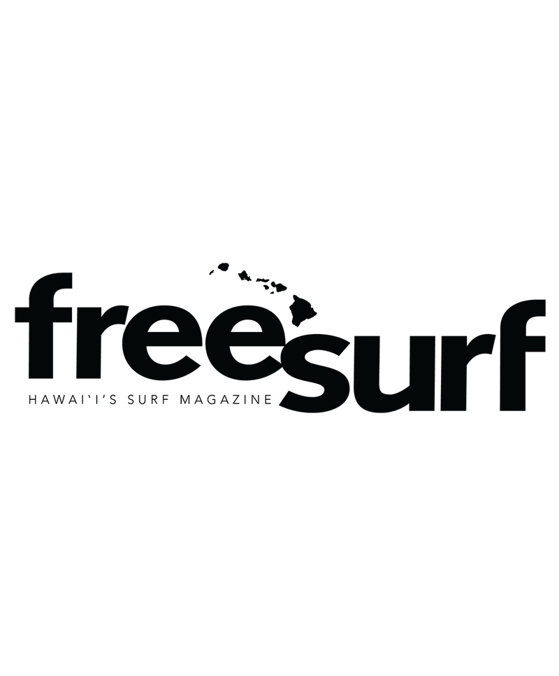 PLAY SALTY, as seen in: free surf magazine - Hawaii's Surf Magazine. Free Surf Mag Logo - Black