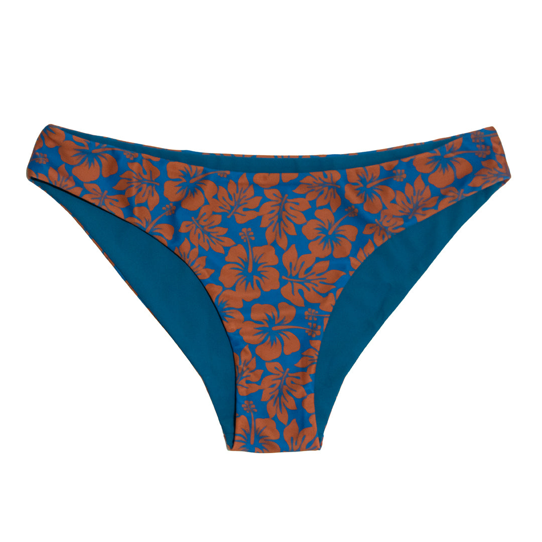 HALEIWA HIBISCUS REPREVE® Reversible Bikini Bottom PLAY SALTY