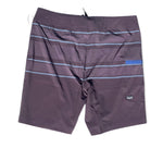 TRI STRIPE Repreve Recycled Performance Elastic Boardshorts Charcoal - PLAY SALTY 