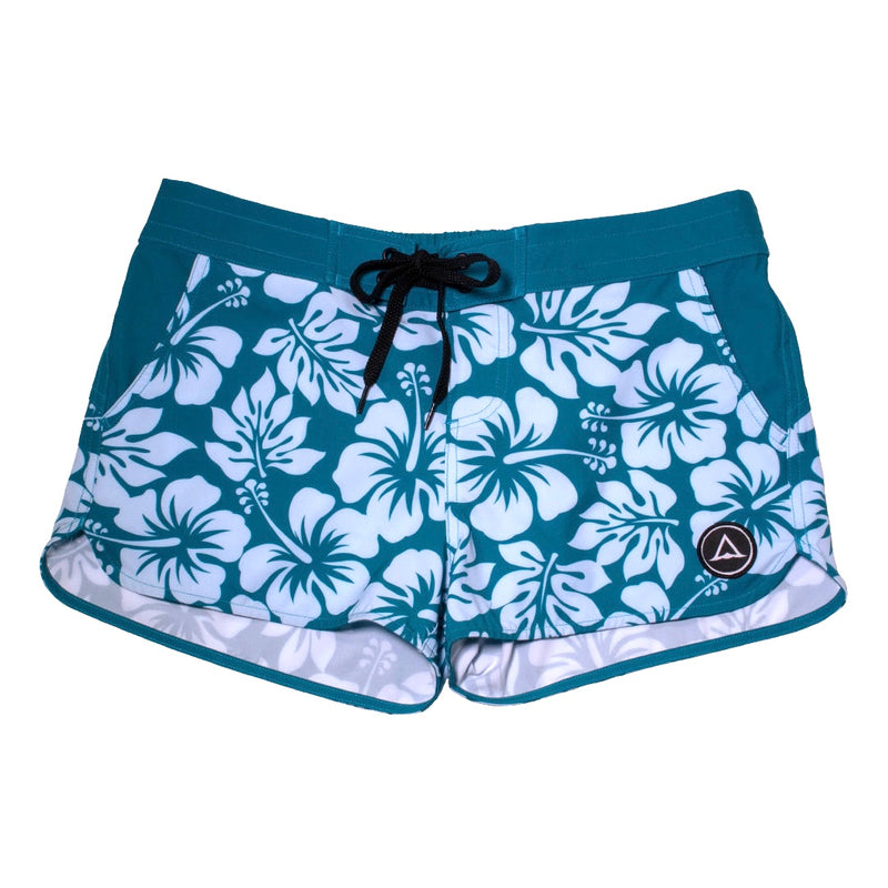 ALOHA OCEAN TEAL Repreve Recycled Performance Boardshorts - PLAY SALTY 