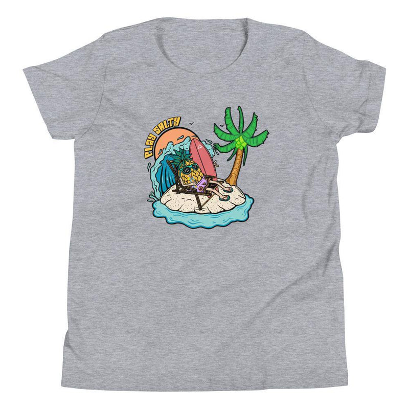 PINEAPPLE DUDE Youth Unisex, Eco-Friendly Tee - PLAY SALTY 