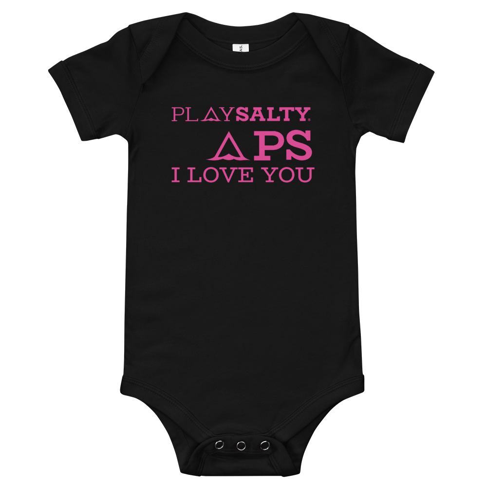 PS I LOVE YOU Eco-Friendly, Unisex Baby Onesie - PLAY SALTY 