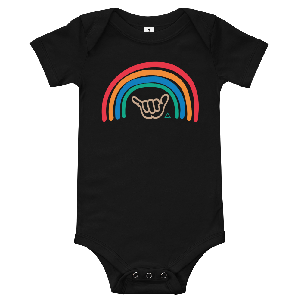RAINBOW SHAKA Eco-Friendly, Unisex Baby Onesie - PLAY SALTY 