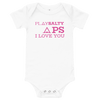 PS I LOVE YOU Eco-Friendly, Unisex Baby Onesie - PLAY SALTY 