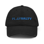 PLAY SALTY Distressed Dad Hat - PLAY SALTY 