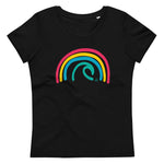 RAINBOW WAVE Organic Form Fitted Tee - PLAY SALTY 