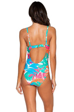 Borderline One-Piece Swimsuit Tropicalia - PLAY SALTY 