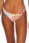 Hawaiian Flip Reversible Bikini Bottom Blushing Palm - PLAY SALTY 