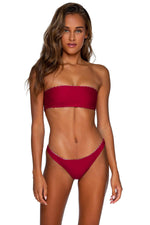 Rio Sands Bandeau Reversible Bikini Top Tribal Zinnia - PLAY SALTY 