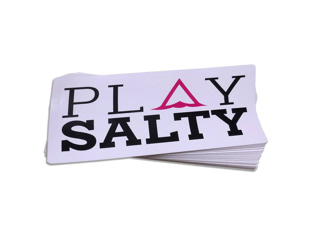 Stacked PLAY SALTY sticker - PLAY SALTY 