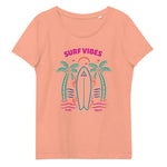 SURF VIBES Organic Form Fitted Tee - PLAY SALTY 
