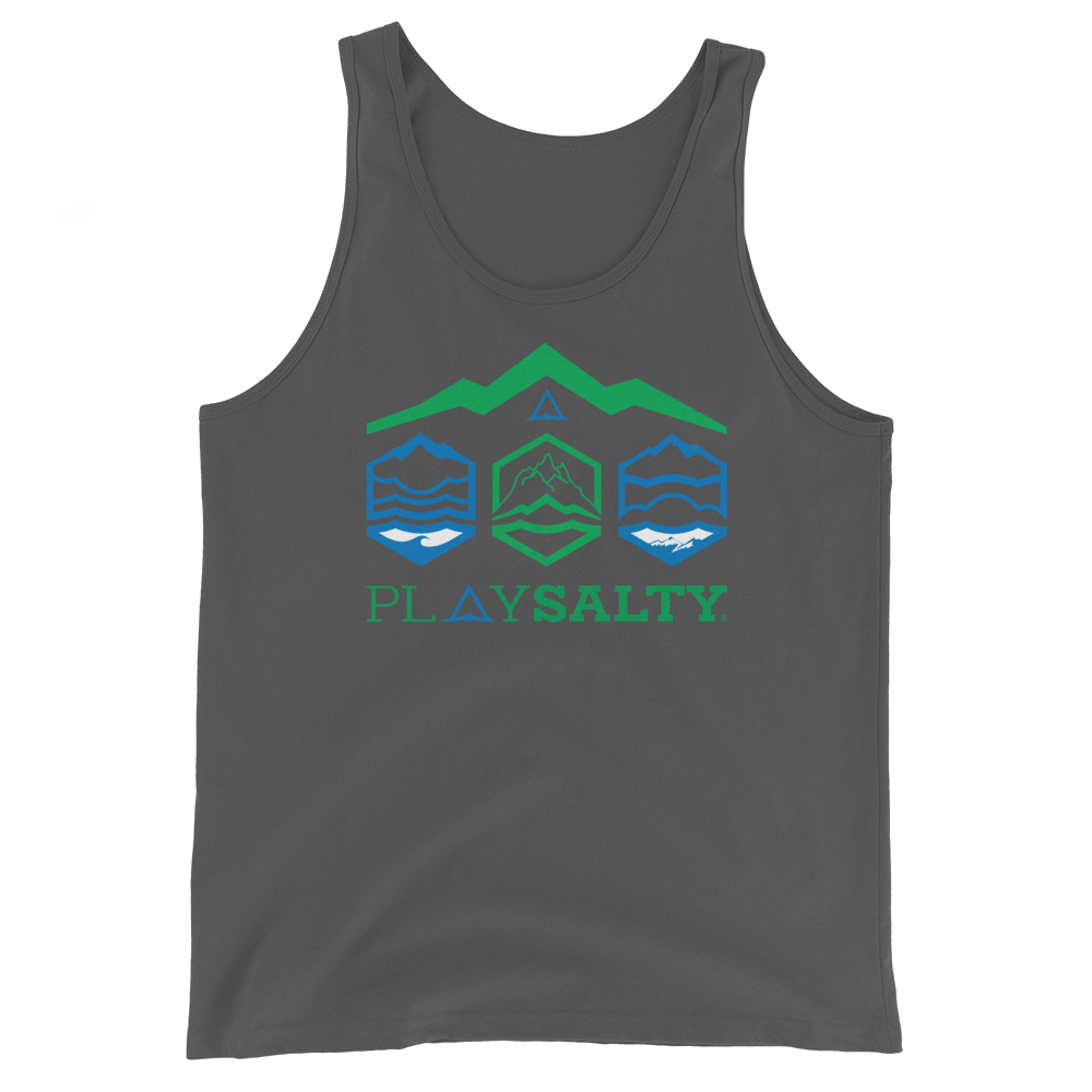 ELEMENTS Eco, Unisex Tank Top - PLAY SALTY 