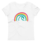 RAINBOW WAVE Organic Form Fitted Tee - PLAY SALTY 